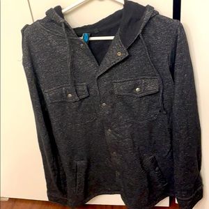 Button down sweatshirt